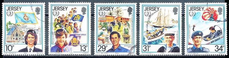 JERSEY   - 1985   International Youth Year   FULL  SET     - FINE  USED
