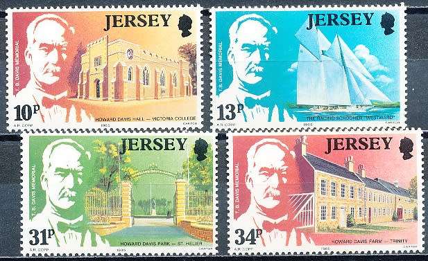 JERSEY   - 1985   Thomas B. Davis    FULL SET    -  FINE  MINT