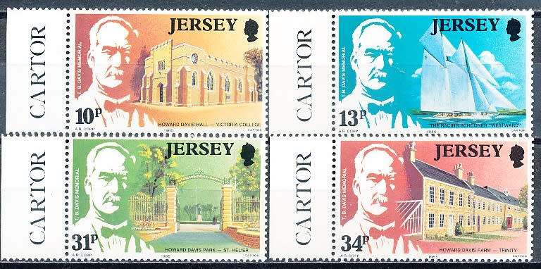 JERSEY   - 1985   Thomas B. Davis    FULL SET    -  FINE  MINT
