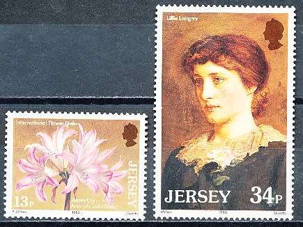 JERSEY   - 1986   Jersey Lilies    FULL SET    -  FINE  MINT