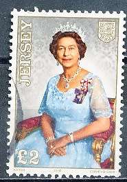 JERSEY   - 1991   Queen Elizabeth II -  2 POUNDS   -  FINE  USED