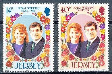 JERSEY   - 1986  Royal Wedding    FULL SET    -  FINE  MINT