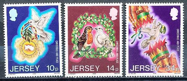 JERSEY   - 1986  Christmas Stamps   FULL SET    -  FINE MINT
