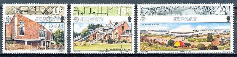 JERSEY   - 1987  EUROPA Stamps - Modern Architecture  FULL SET    -  FINE USED