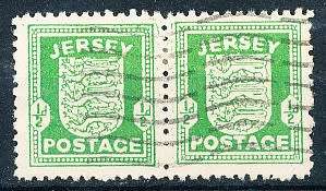 JERSEY   - 1941  ISSUE  1/2d -  USED  PAIR