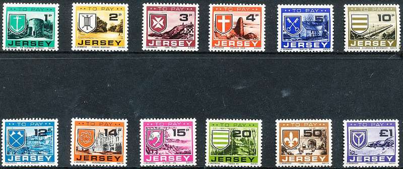 JERSEY   - 1978  POSTAGE DUE   COMPLETE   SET -   FINE  MINT