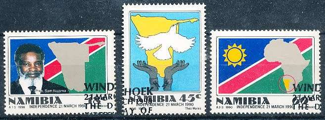 NAMIBIA   1990   -  Independence  COMPLETE SET  -  FINE CTO USED