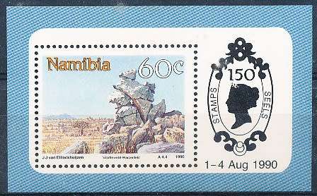 NAMIBIA   1990   -  Namibia Landscapes  MINI-SHEET   -  FINE  MINT