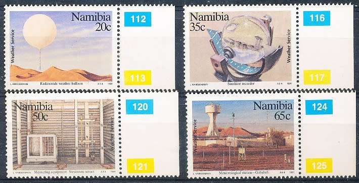 NAMIBIA   1991   -  Weather Service  COMPLETE SET  -  FINE MINT