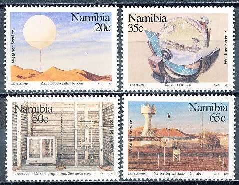 NAMIBIA   1991   -  Weather Service  COMPLETE SET  -  FINE MINT