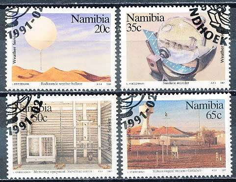 NAMIBIA   1991   -  Weather Service  COMPLETE SET  -  FINE CTO USED