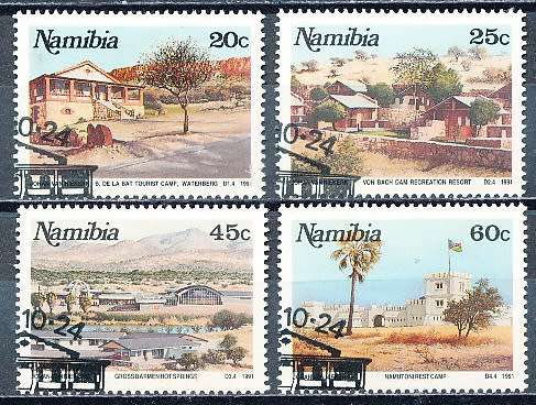 NAMIBIA   1991   -  Tourist Camps  COMPLETE SET  -   CTO USED