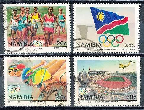 NAMIBIA   1992   -   Olympic Games - Barcelona, Spain   COMPLETE SET  -  FINE  USED