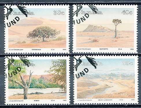 NAMIBIA   1993   -      Namib Desert Scenery   COMPLETE SET  -  FINE CTO USED