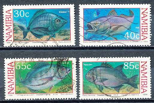NAMIBIA   1994   -  Coastal Angling  COMPLETE SET  -  FINE  USED
