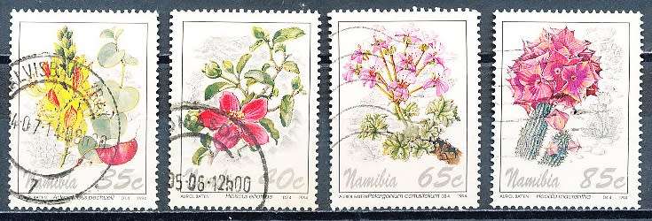 NAMIBIA   1994   -  Flowers  COMPLETE SET  -  FINE  USED
