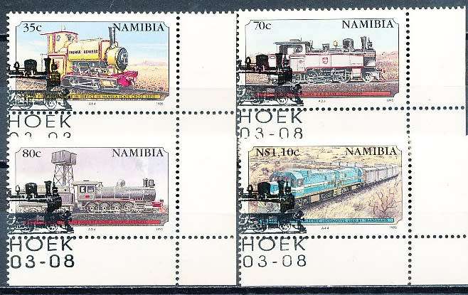 NAMIBIA   1995   -  Anniversary of Railways  COMPLETE  SET  -  FINE  CTO USED