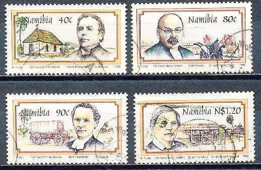 NAMIBIA   1995   -  Finnish Missionaries in Namibia  COMPLETE  SET  -  FINE  USED