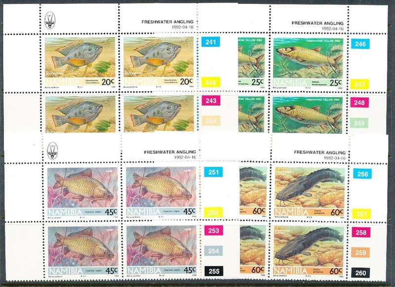 NAMIBIA   1992   -  Freshwater Angling  SET CONTROLS -  FINE MINT