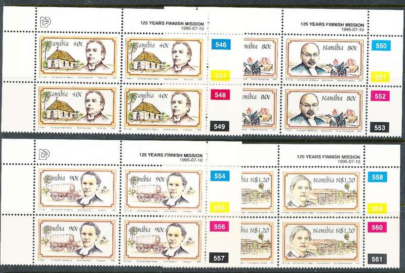 NAMIBIA   1995   -  Finnish Missionaries in Namibia  CONTROLS - FINE MINT