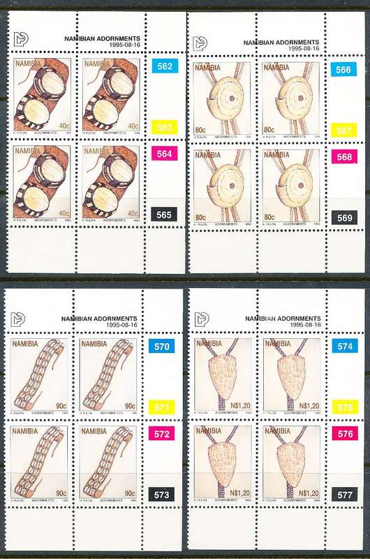 NAMIBIA   1995   -   Personal Ornaments  CONTROLS - FINE MINT