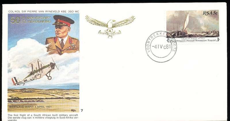 RSA   -  SA  AIR FORCE  FLIGHT COVER 7