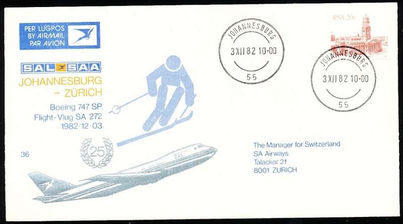 RSA   -  SAA  COVER   no 36   -   FINE ITEM