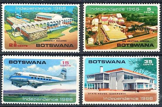 BOTSWANA  1966  - Independence SET   - FINE MINT