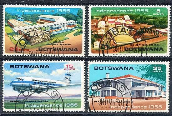 BOTSWANA  1966  - Independence SET   - FINE  CTO USED