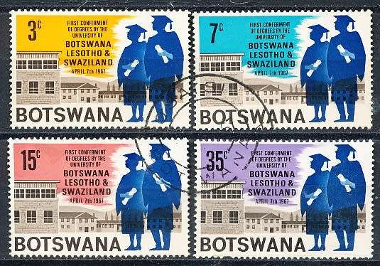 BOTSWANA  1967  -  University of Botswana SET   - FINE  CTO USED