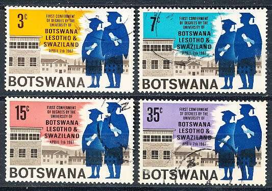 BOTSWANA  1967  -  University of Botswana SET   - FINE   USED