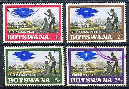 BOTSWANA  1968  -  Christmas   SET     - FINE   USED