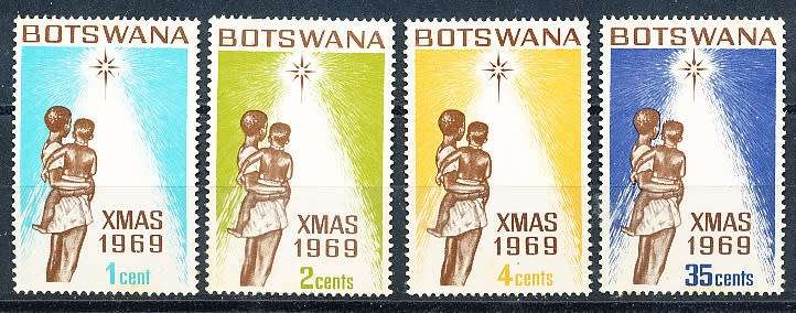 BOTSWANA  1969  -  Christmas  SET     - MINT