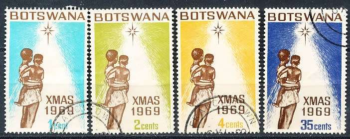 BOTSWANA  1969  -  Christmas  SET     - FINE  CTO  USED