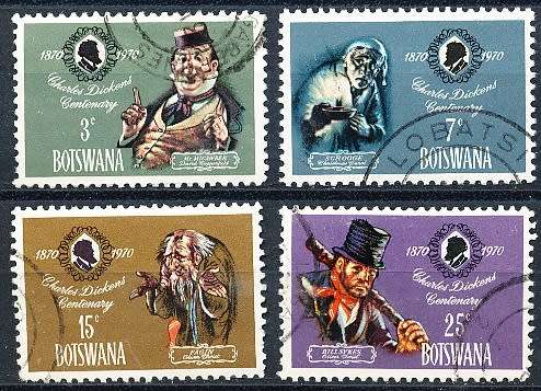 BOTSWANA  1970  -  Charles Dickens   SET     - FINE   USED