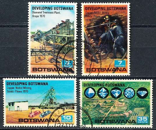 BOTSWANA  1970  -  Developing Botswana  SET     - FINE  CTO  USED