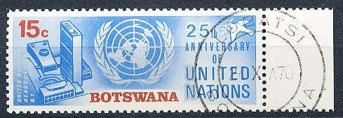 BOTSWANA  1970  -  United Nations     - FINE  CTO  USED