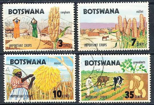 BOTSWANA  1971  -  Important Crops  SET     - FINE    USED