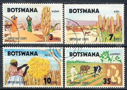 BOTSWANA  1971  -  Important Crops  SET     - FINE  CTO  USED
