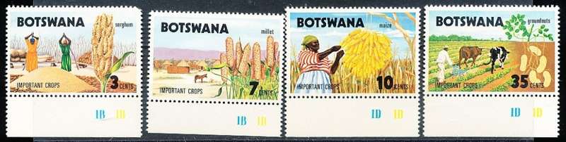 BOTSWANA  1971  -  Important Crops  SET     -  FINE  MINT