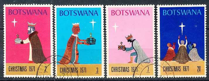 BOTSWANA  1971  -  Christmas   SET     -  FINE  CTO USED