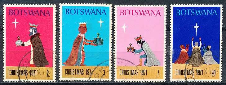 BOTSWANA  1971  -  Christmas   SET     -  FINE  CTO USED