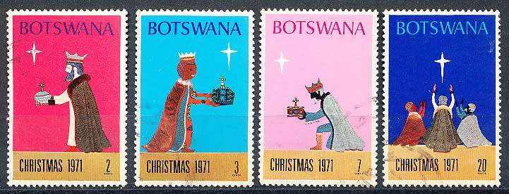 BOTSWANA  1971  -  Christmas   SET     -  FINE   USED
