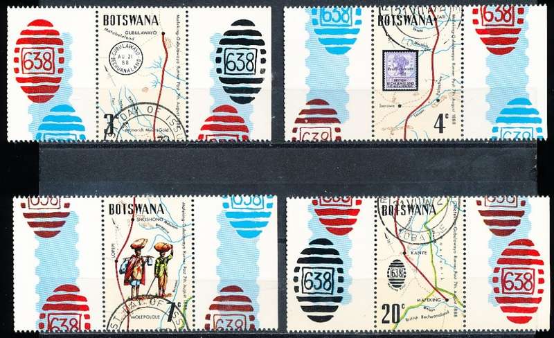 BOTSWANA  1972  -   Mafeking-Gubulawayo Runner Post    SET     -  FINE  CTO  USED