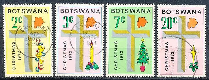 BOTSWANA  1972  -   Christmas   SET     -  FINE   USED