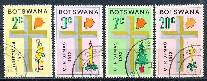 BOTSWANA  1972  -   Christmas   SET     -  FINE  CTO  USED