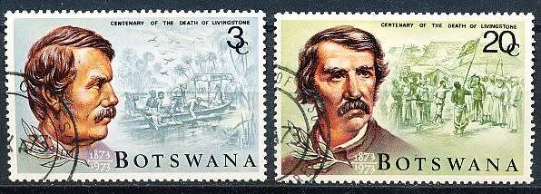BOTSWANA  1973  -    Dr. Livingstone  SET     -  FINE  CTO USED