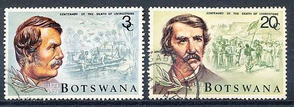 BOTSWANA  1973  -    Dr. Livingstone  SET     -  FINE   USED