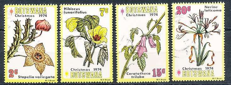 BOTSWANA  1974  -  Christmas  SET    - FINE   USED