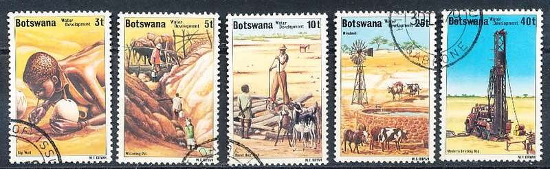 BOTSWANA  1979  -   Water Development  SET    -    FINE  CTO USED
